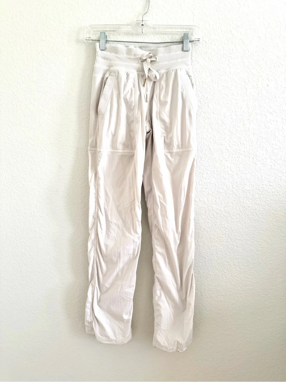 lululemon athletica Off-White Drawstring Lounge Pants